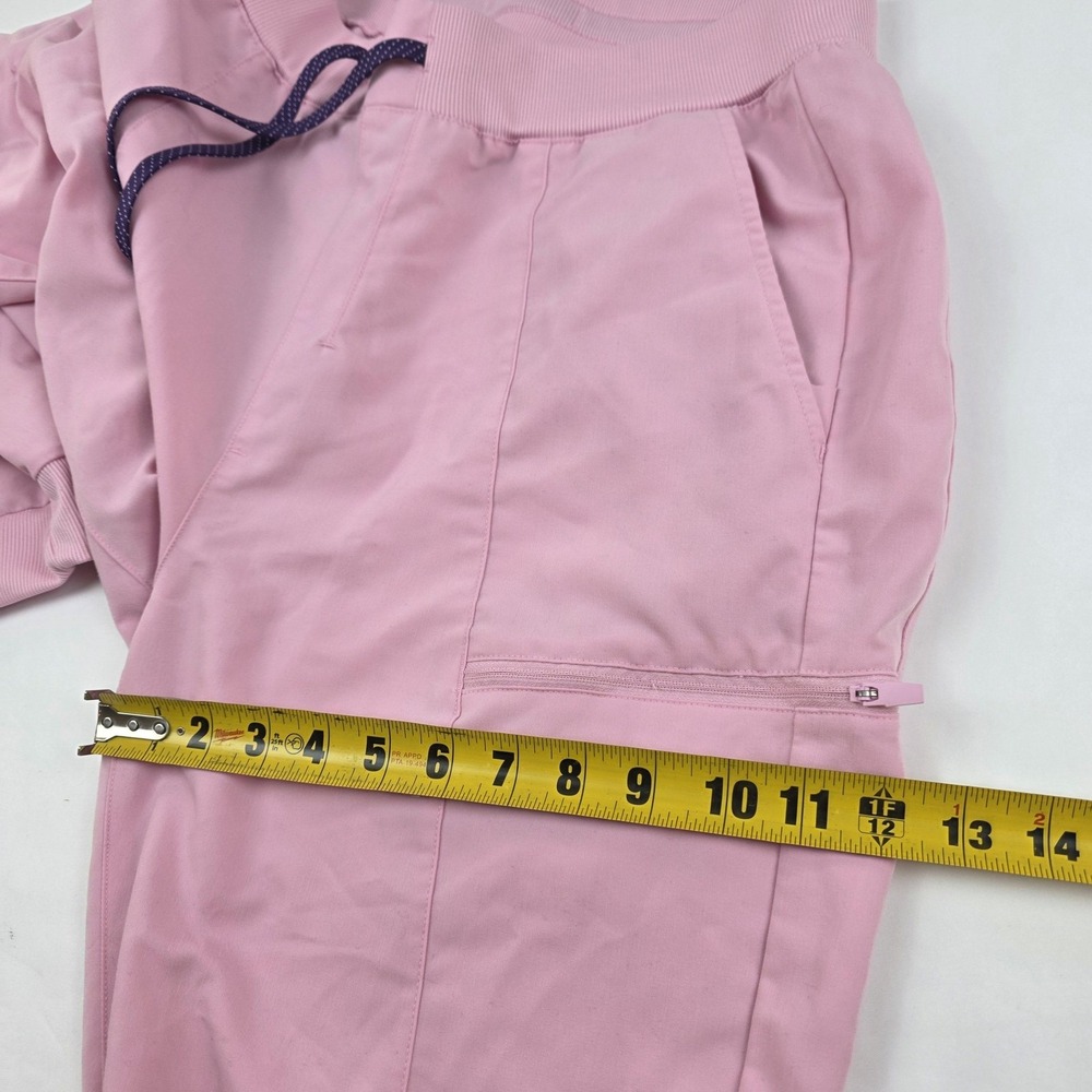 Fabletics Pants Womens Large Tall Pink Jogger Scrubs Elastic Waist Pockets - Picture 5 of 16